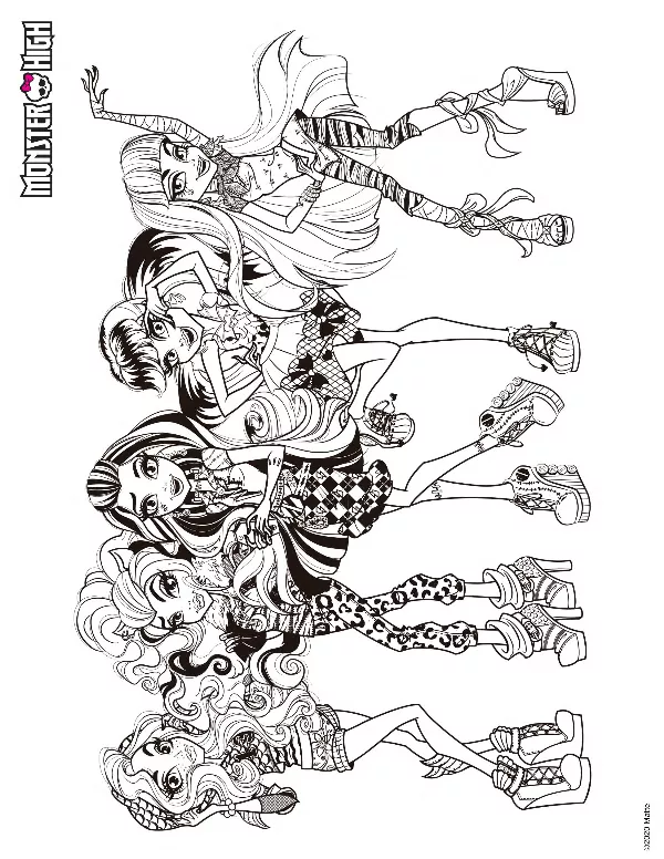 Monster High Colouring Sheet 6